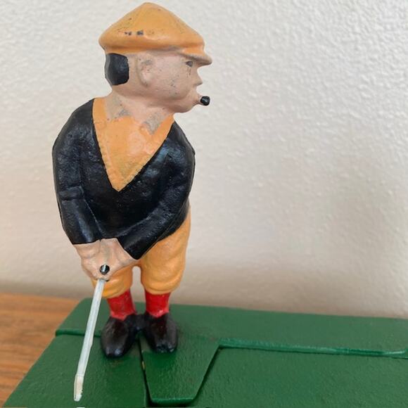 Vintage Cast Iron Reproduction "Birdie Putt" Coin Bank - Picture 2 of 9